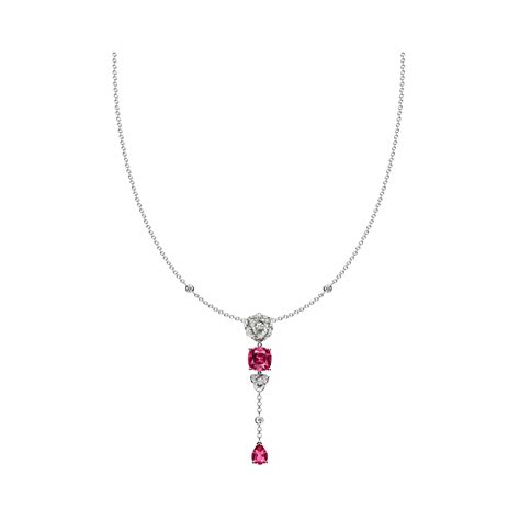 White Gold Tourmaline Diamond Necklace Piaget Luxury Jewellery G U