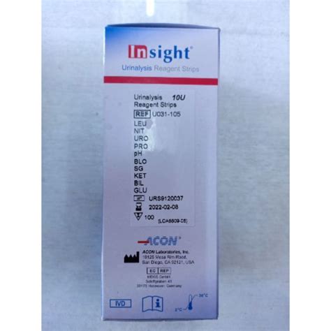 0ZSINSIGHT URINALYSIS REAGENT STRIP ONLY Lazada PH