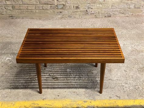 Mel Smilow Walnut Slat Table For Sale At 1stdibs