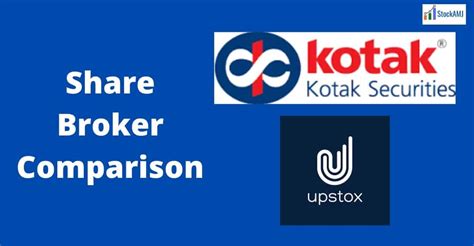 Kotak Securities Vs Upstox Share Broker Comparison