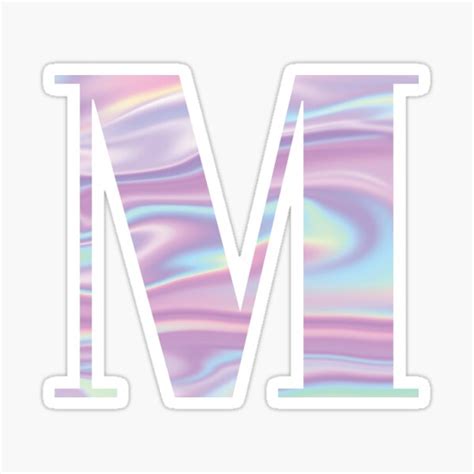 Letter M Holographic Stickers For Sale Print Stickers Pop Stickers