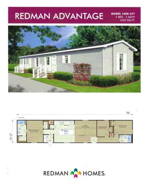 1999 Redman Mobile Home Floor Plans Canberra Viewfloor Co