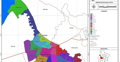 Peta Administrasi Kecamatan Karang Tengah Kabupaten Demak Neededthing