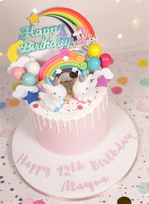 Rainbow Unicorn Cake Cakey Goodness