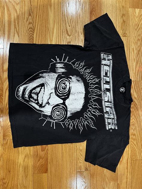 Streetwear Hellstar Rage Tee Washed Black Grailed