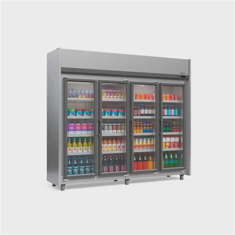 Refrigerador Vertical Auto Serviço 1580 litros Tipo Inox Led Frost