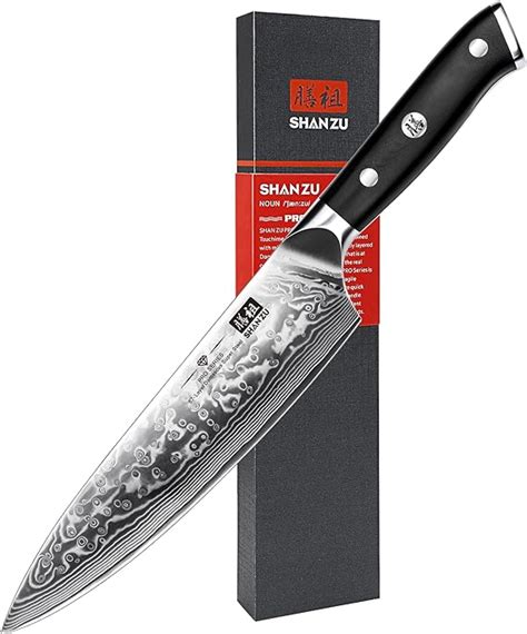 Amazon SHAN ZU Chef Knife 8 Inch Japanese Steel Damascus Kitchen