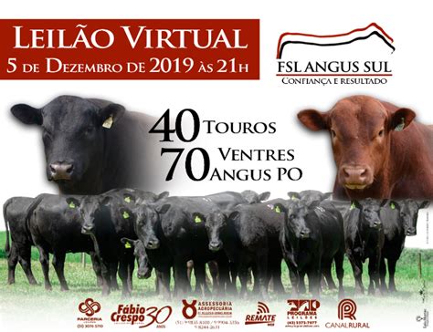 Leil O Virtual Fsl Angus Sul Faz R Mil Para Touros E R Mil