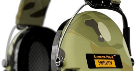 Sordin Ear Muffs Supreme Pro X Led Camo Textile X S