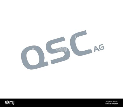 Qsc Ag Rotated Logo White Background Stock Photo Alamy