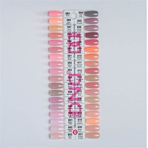 Dnd Gel Polish Color Swatch 6 Scarlett Nail Supplies