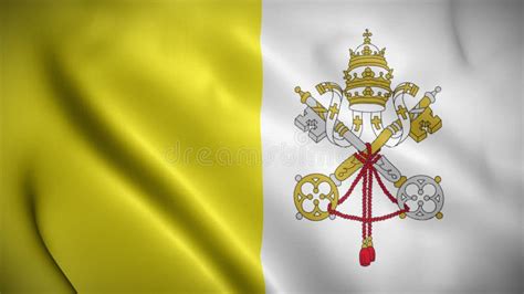 El Fondo De La Bandera De La Ciudad Del Vaticano Onea Una Ondulaci N