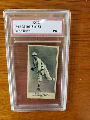 Babe Ruth 1916 Baseball Card PR1 151 Custom Reprint Card The