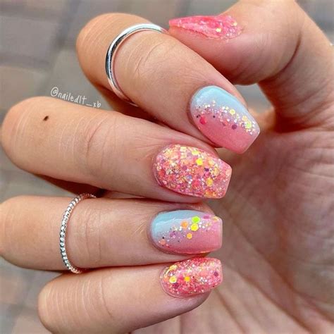 Pin By Britney Szekley On Beauty Nail Designs Sparkle Nails Dipped