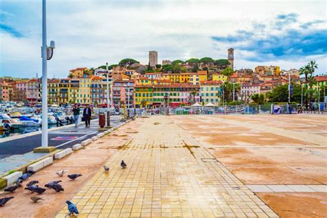 Cannes Waterfront Marina French Riviera Imagen De Archivo Editorial