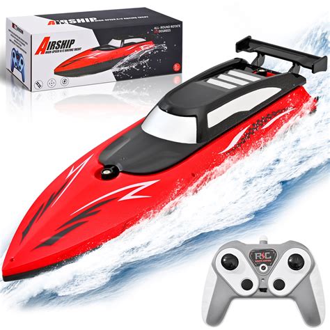 TOPFOX RC Boat - Remote Control Racing Boat for Adults & Kids, 12+KMH ...