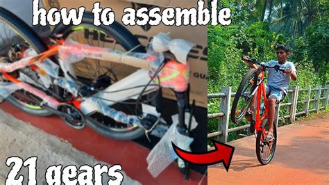 How To Assemble Cycle At Home Hercules Top Gear A R Unboxing Youtube