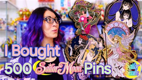 I Bought Over 500 Sailor Moon Pins Pt 1 My HUGE Enamel Pin Haul