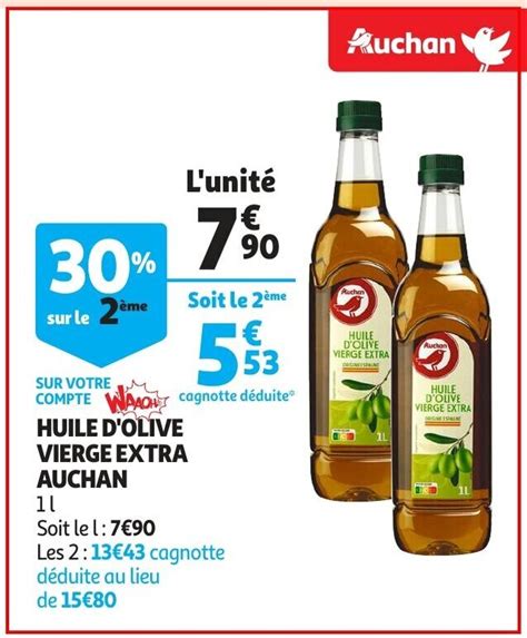 Huile D Olive Vierge Extra L Promotie Bij Auchan