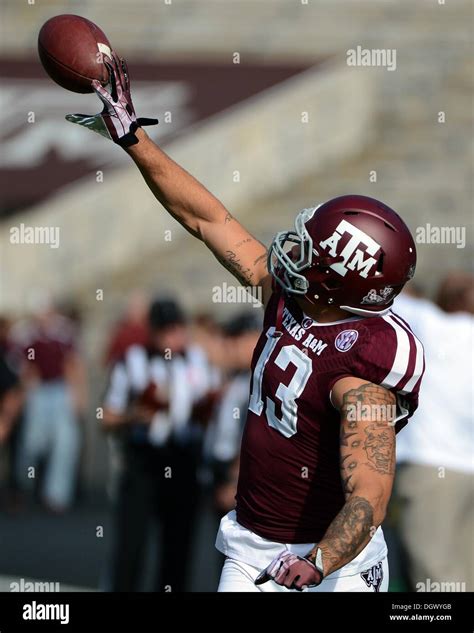 Oct 26 2013 Mike Evans 13 Of The Texas Aandm Aggies In Action Vs The Vanderbilt Commodores In