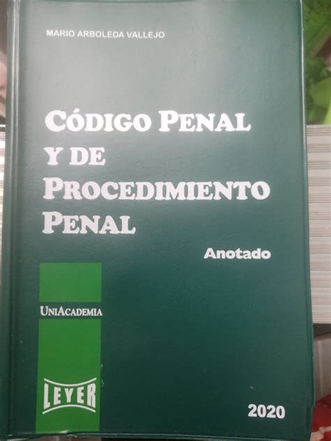 Código Penal Y De Procedimiento Penal Mercado Libre