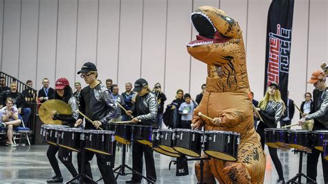 Acrobatics, zombies highlight PASIC DrumLine Battle