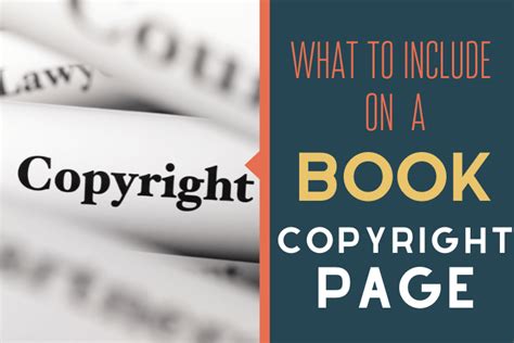 Copyright Page of a Book With Examples