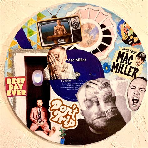 Mac Miller Vinyl Record Art Memorial Album Cover Poster, Merch, Mirror