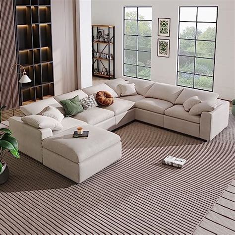 Amazon Eafurn Oversized Modular Sectional Sofa With Movable