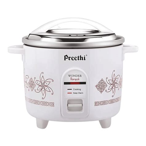 Preethi RC 320 Rangoli 1 8 Litre Electric Rice Cooker White