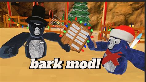 The Gorilla Tag Bark Mod Menu With Slimeyleo Youtube