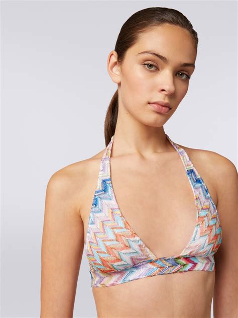 Bikini In Zigzag Viscose With Lurex Multicoloured Missoni