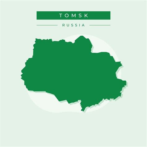 Premium Vector Vector Illustration Vector Of Tomsk Map Russia