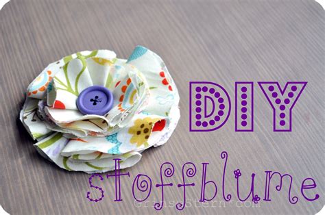 Stoffblume Diy Grinsestern