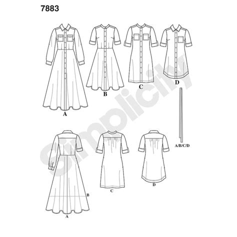 Patron Simplicity 8014 H5 Chemise Et Tunique