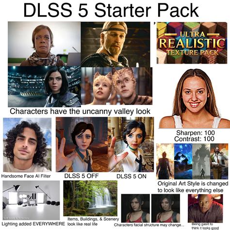 DLSS 5 Starter Pack | /r/starterpacks | Know Your Meme