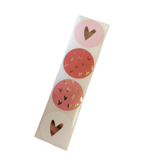 Hartjes Mix Pink Sluitstickers Bedels Meer