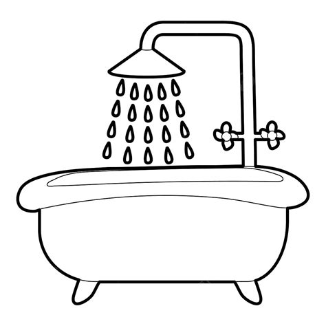 Have A Bath Clipart Black