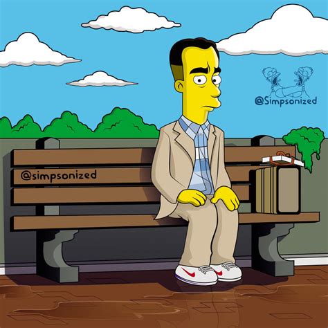 Forrest Gump Simpsonized by simpsonized on DeviantArt