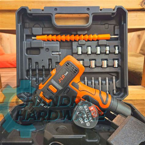 Jual Cordless Drill Jld V Tool Kit Bor Baterai Mm Bolak Balik