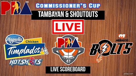 Live Magnolia Chicken Timplados Hotshots Vs Meralco Bolts Play By