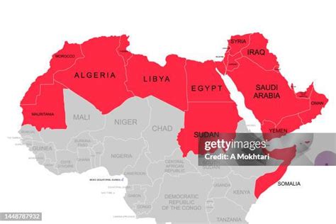 East Africa Region Colorful Map Of Countries In Eastern Africa Stock