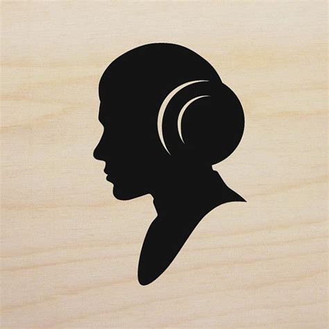 Princess Leia Silhouette With Images Star Wars Silhouette Star