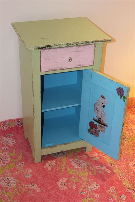 Little Cabinet With Decoupage On The Inside♥ My Furniture Furniture