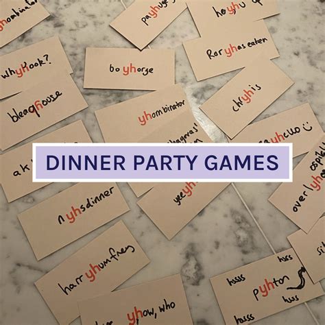 Best Dinner Party Games - yhangry