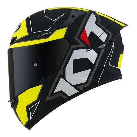 CAPACETE KYT TT COURSE ELECTRON MATT Preto E Amarelo JR Speed Racing