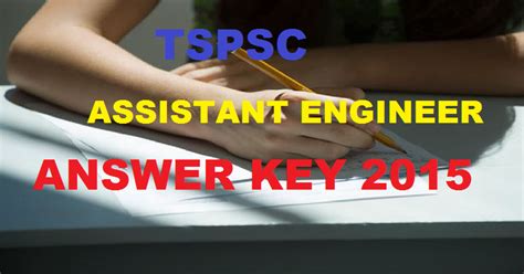 Tspsc Ae Answer Key Check Assistant Engineer Civil Mechanical