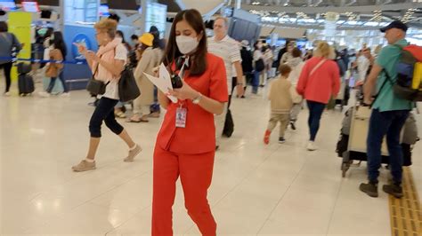 Bangkok Suvarnabhumi Airport Walking Tour Youtube