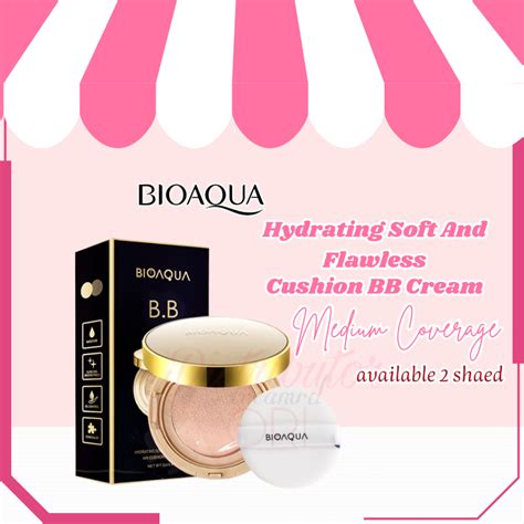 Jual BIOAQUA Hydrating Soft And Flawless Air Cushion BB Cream Medium Coverage Make Delicate Nude