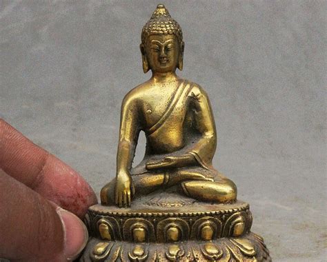 Old Tibet Buddhism Bronze Lotus Seat Sakyamuni Shakyamuni Amitabha